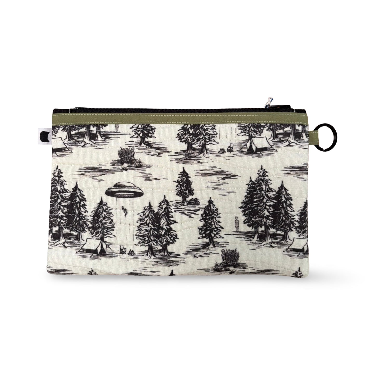 Alien Abduction Quilted Clutch
