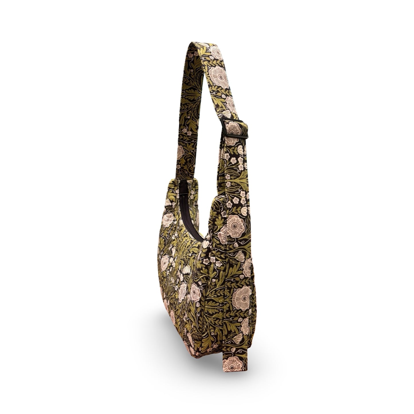 Midnight Garden Crescent Bag