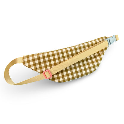 Color-block Gingham Fannypack