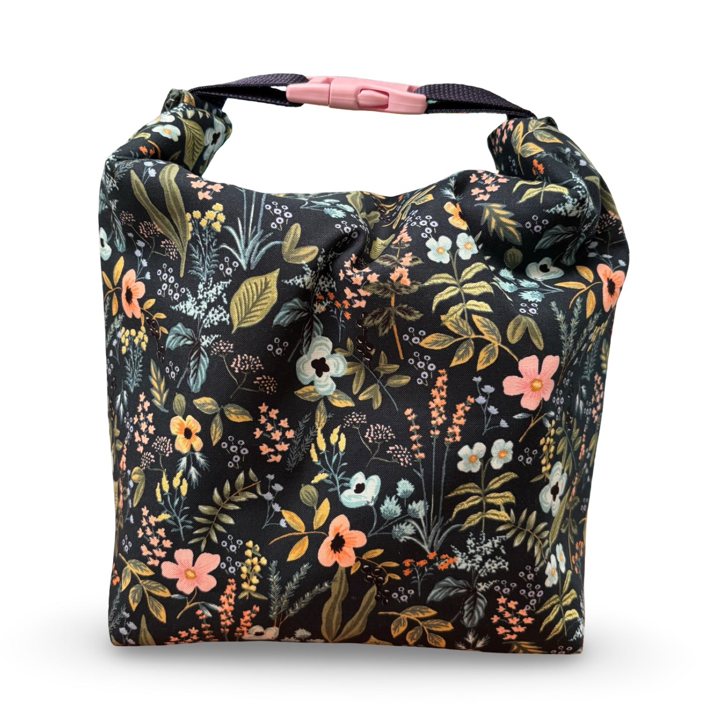 Navy Wildflowers Lunch Bag