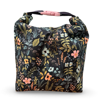Navy Wildflowers Lunch Bag