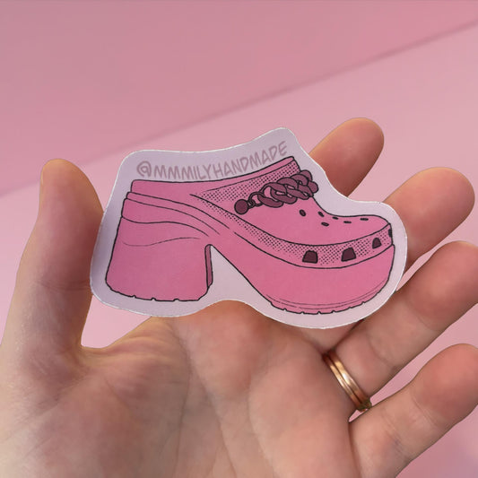 Platform Croc Vinyl Sticker