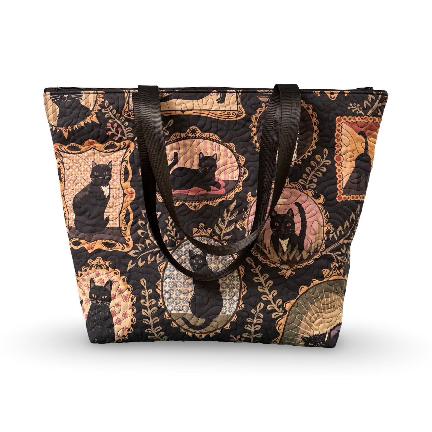 Cat Gallery Quilted Tote