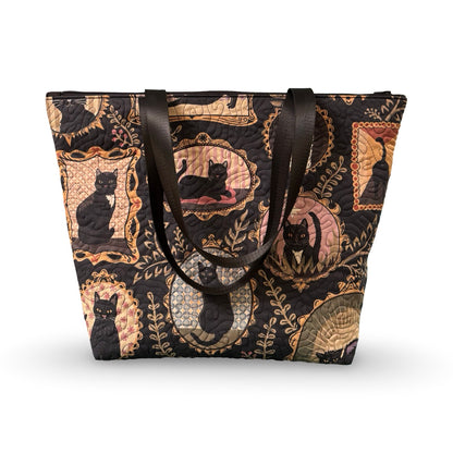 Cat Gallery Quilted Tote