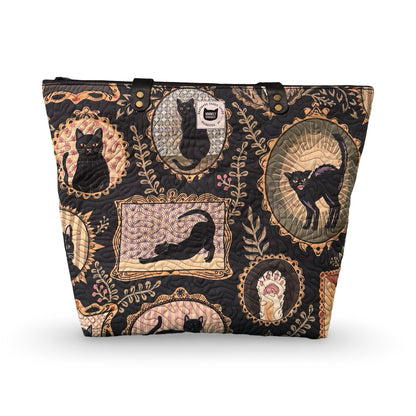 Cat Gallery Quilted Tote