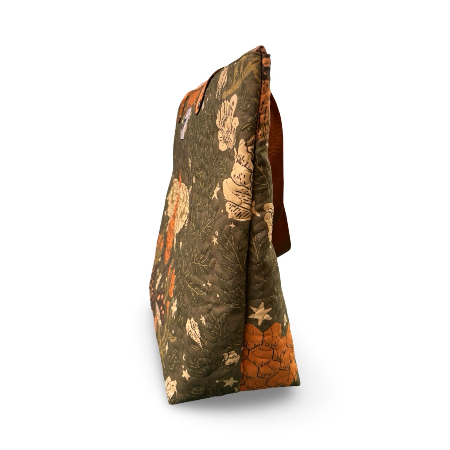 Enchanted Woodland Bees Quilted Tote