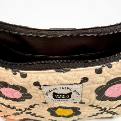 XO Floral Crescent Bag