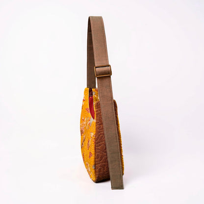 Earthy Mushrooms Crescent Bag
