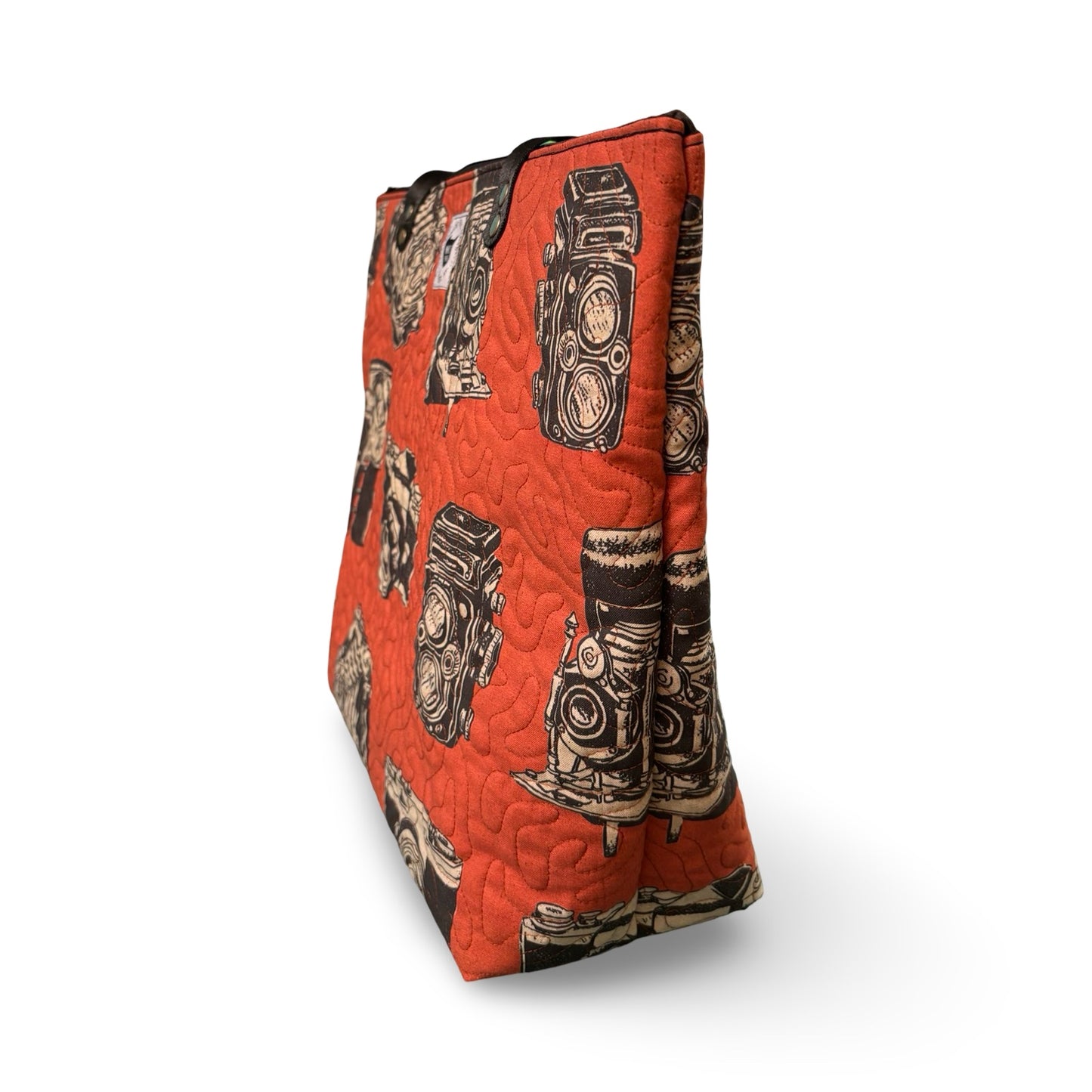 Vintage Cameras Quilted Tote