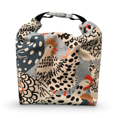 Watercolor Chickens Lunch Bag