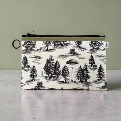 Alien Abduction Quilted Clutch