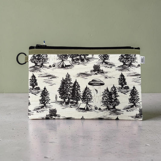Alien Abduction Quilted Clutch