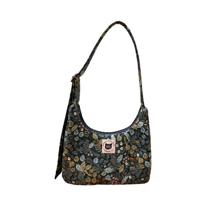 Vintage Garden Crescent Bag