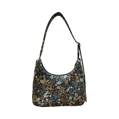 Vintage Garden Crescent Bag