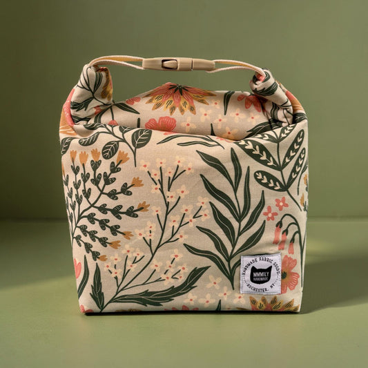 Sage Floral Lunch Bag