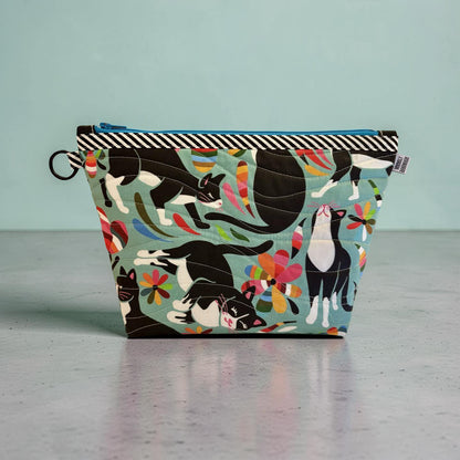 Funky Tuxedo Cats Toiletry Case