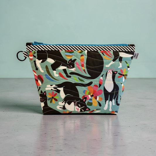 Funky Tuxedo Cats Toiletry Case