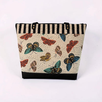 Butterflies Quilted Tote