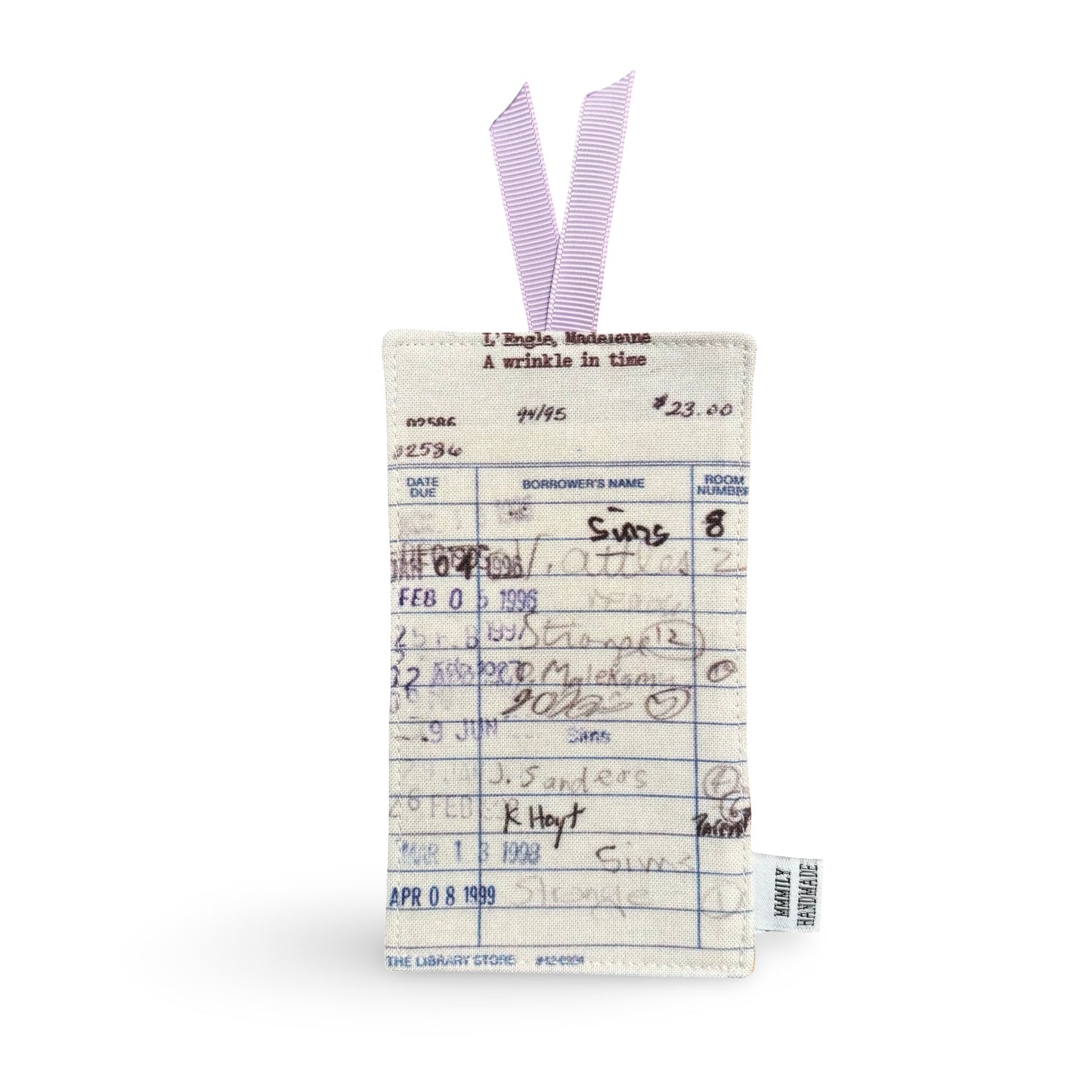 Library Card Bookmarks