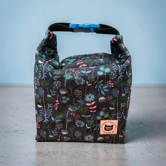 Blue Floral Lunch Bag