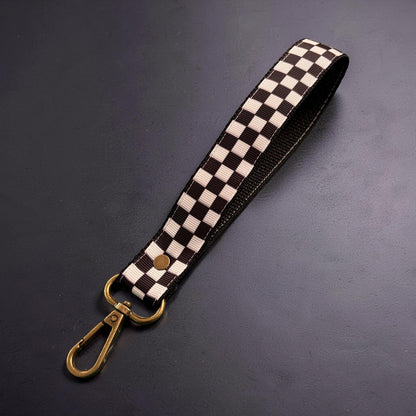Checkerboard Wristlet Strap