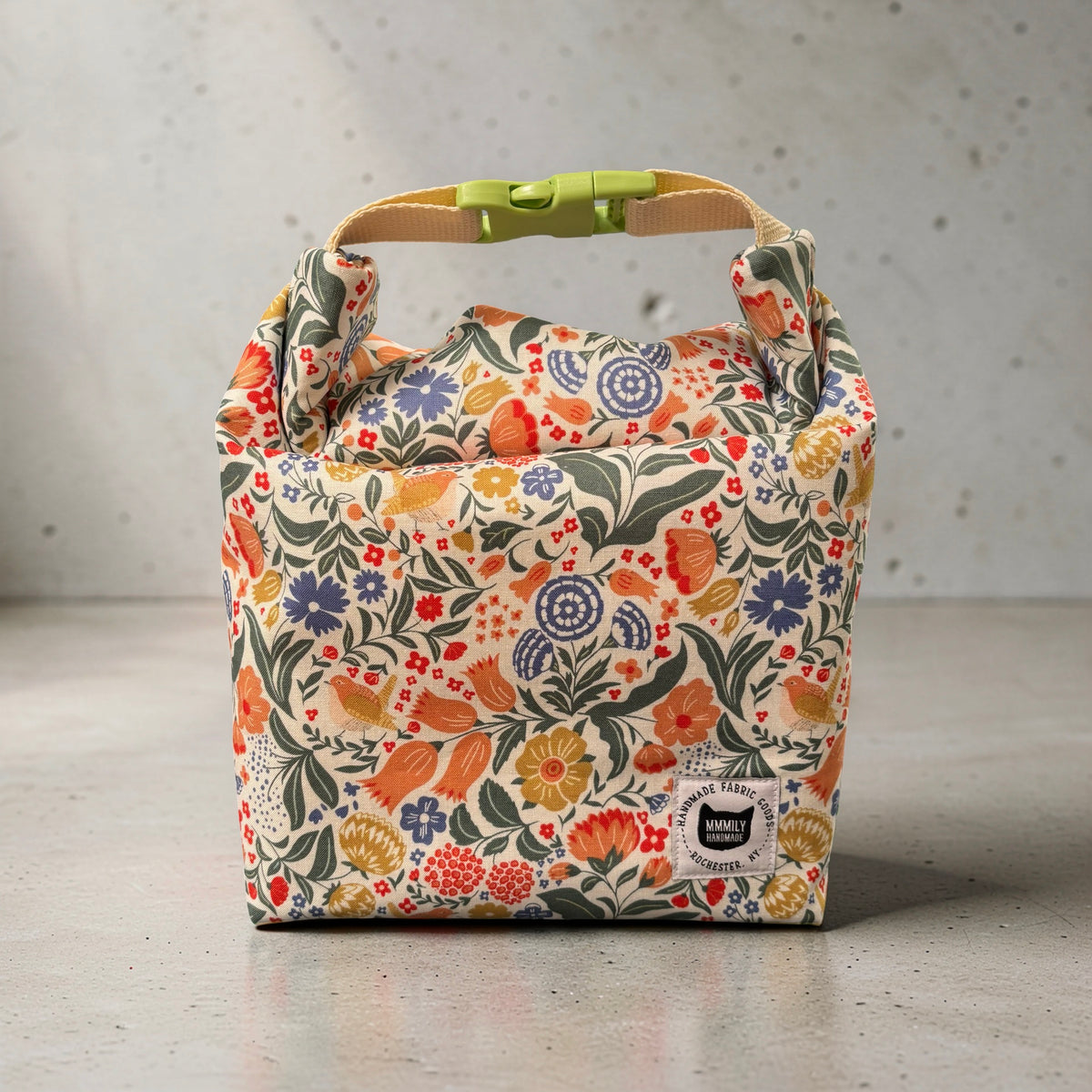 Pastel Floral Lunch Bag
