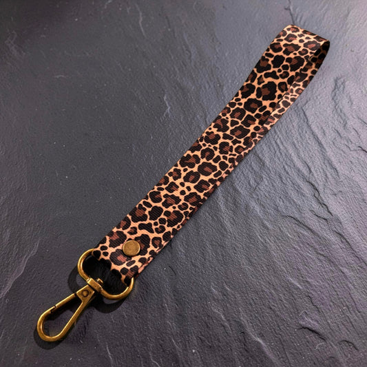 Cheetah Wristlet Strap