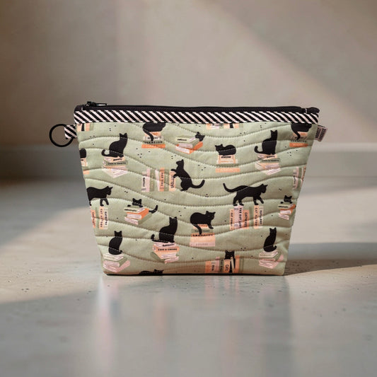 Cats & Books Toiletry Case