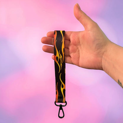 Flames Wristlet Strap