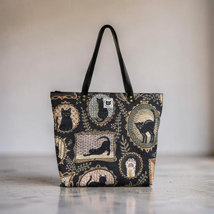 Cat Gallery Quilted Tote