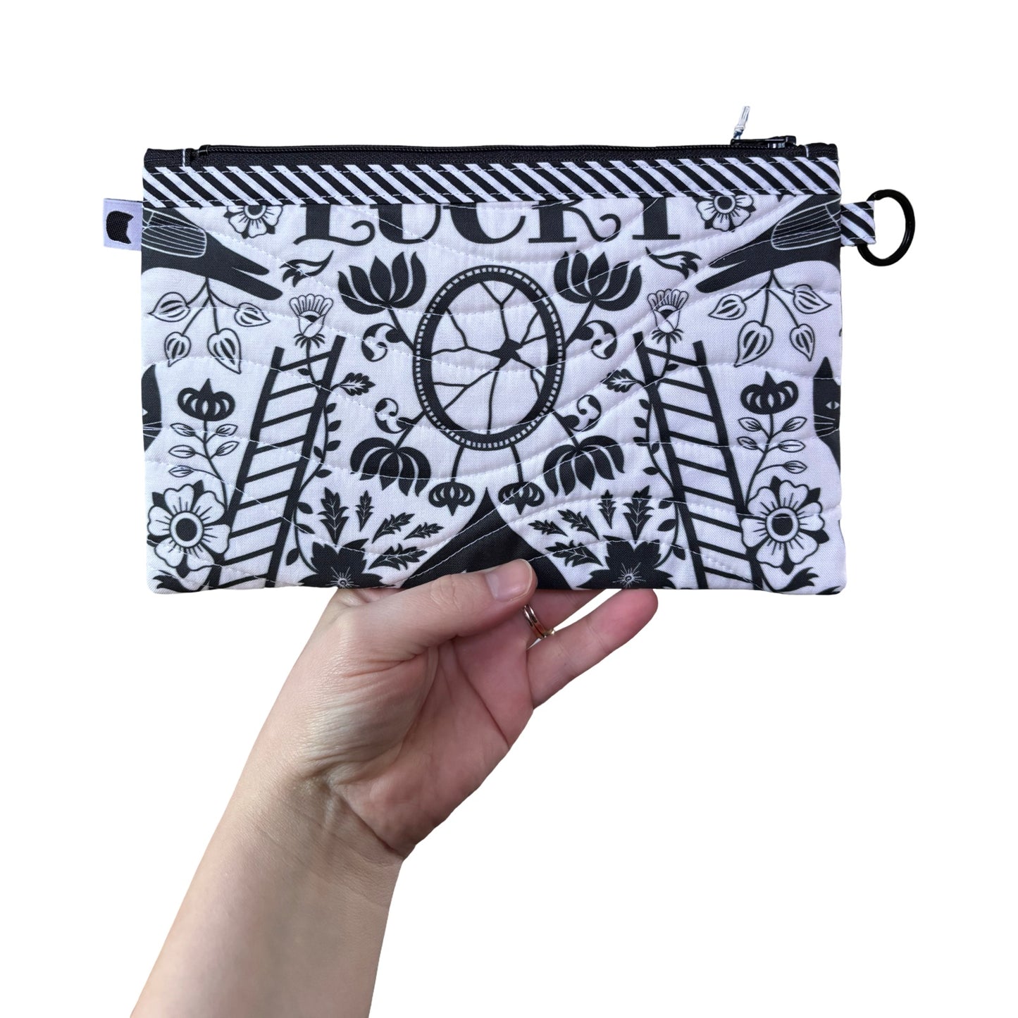 Black Cats Quilted Clutch