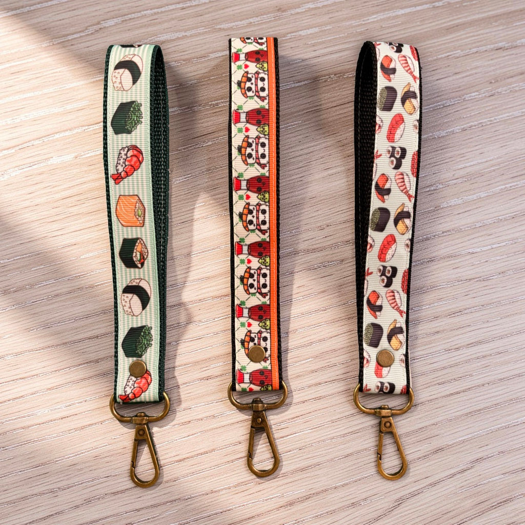 Sushi Wristlet Strap