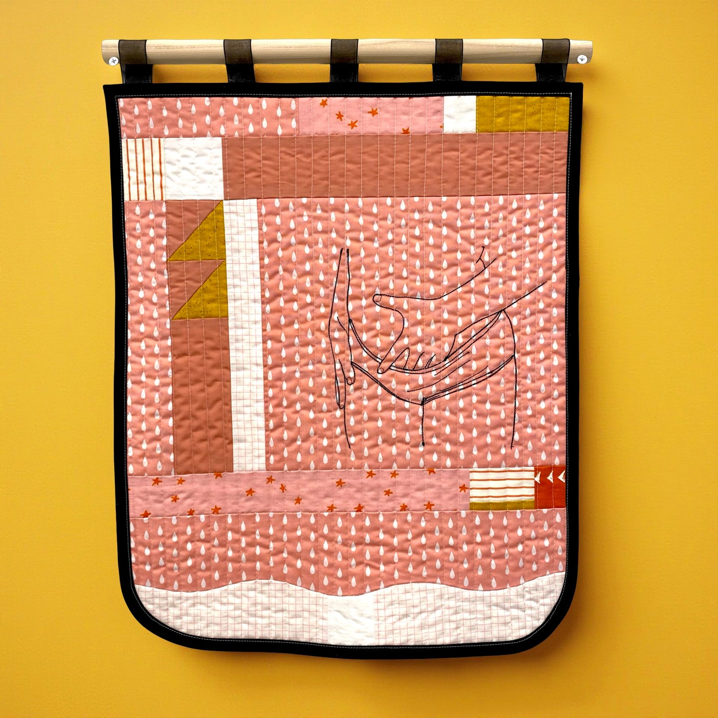 "After the Lights Go Out" Quilted Wall Hanging