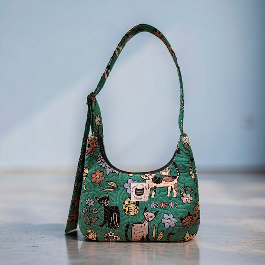 Scandinavian Cats Crescent Bag