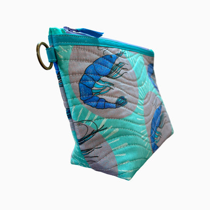 Blue Shrimp Toiletry Case