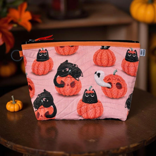Cats with Pumpkins Toiletry Case