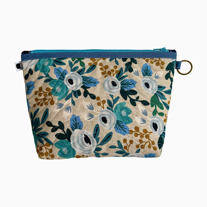 Blue Floral Toiletry Case