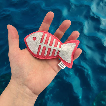 Fish Bones Catnip Toy