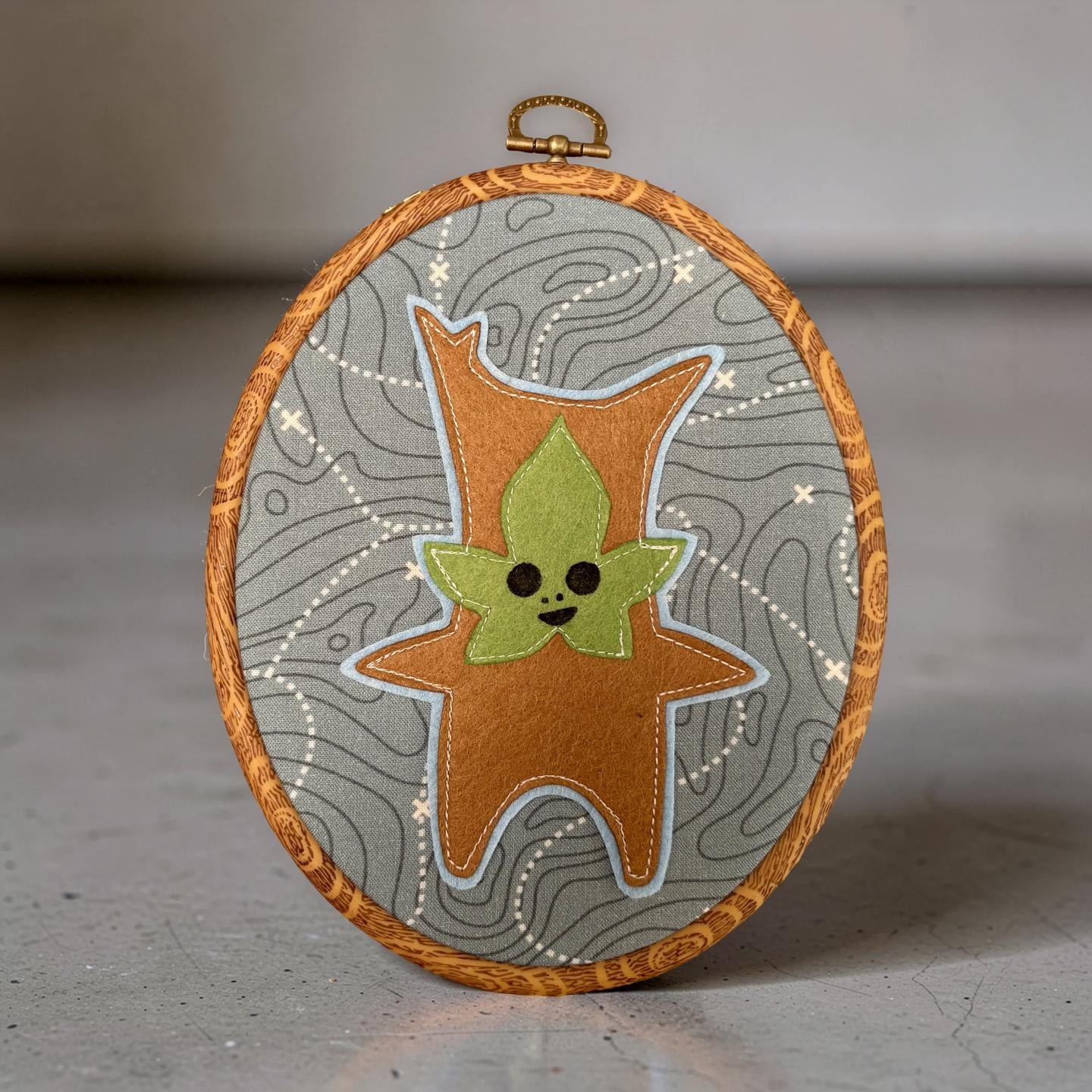 "Map Korok"  Hoop Wall Hanging