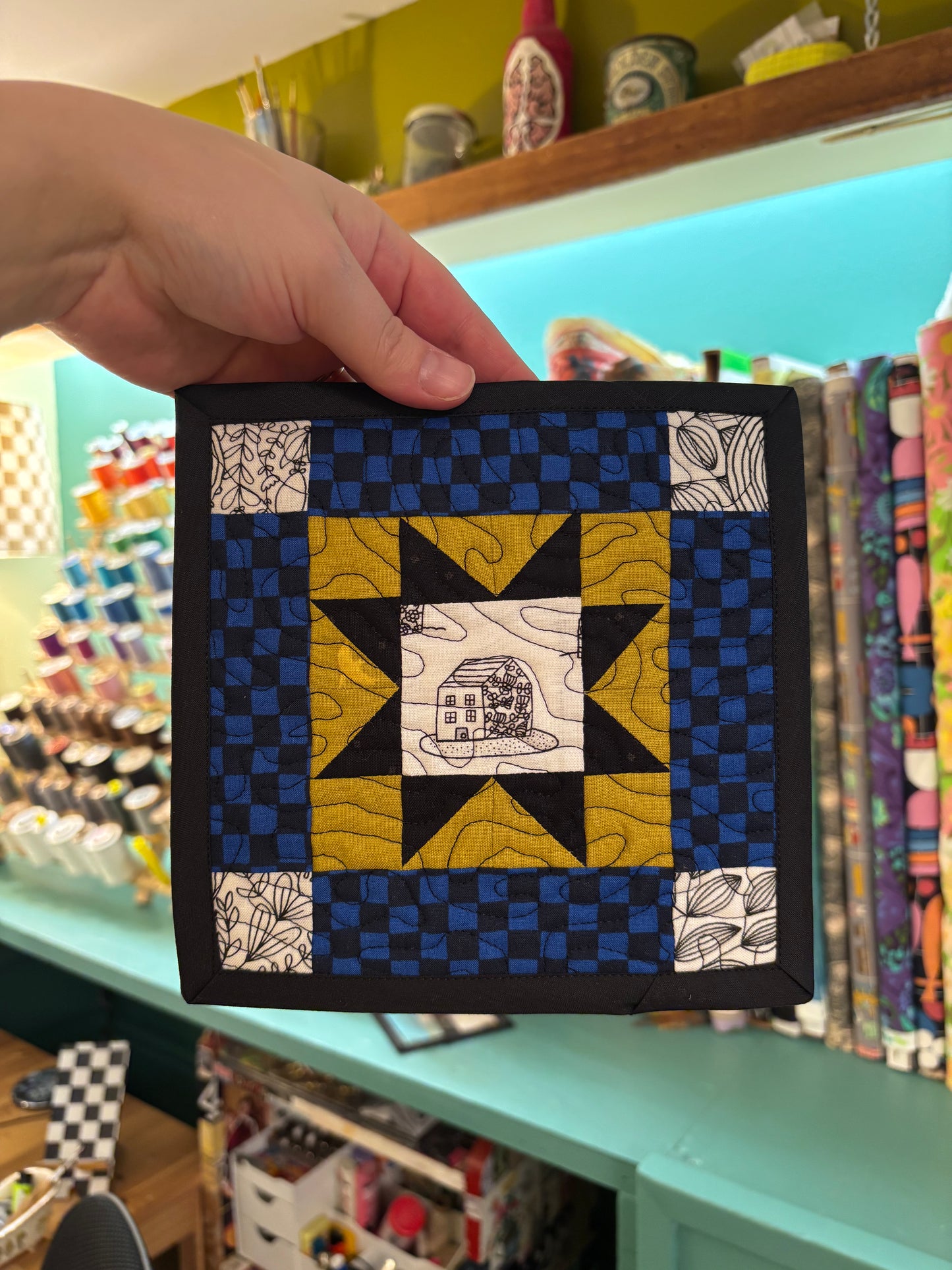 "Home is where the Ska is" Quilted Wall Hanging