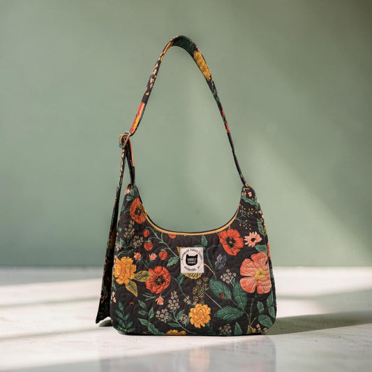 Strawberry Fields Crescent Bag