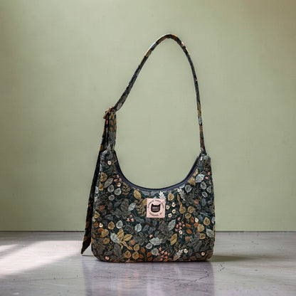 Vintage Garden Crescent Bag