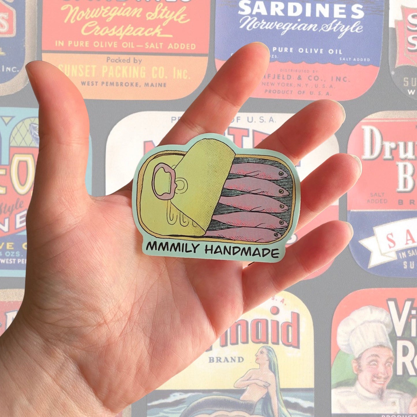 Sardines Vinyl Sticker