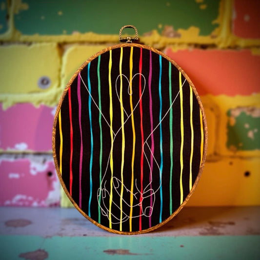 "Love is Love" Hoop Wall Hanging