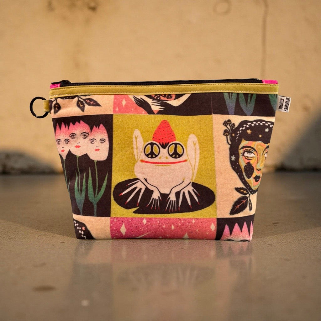 Psychedelic Frog Toiletry Case