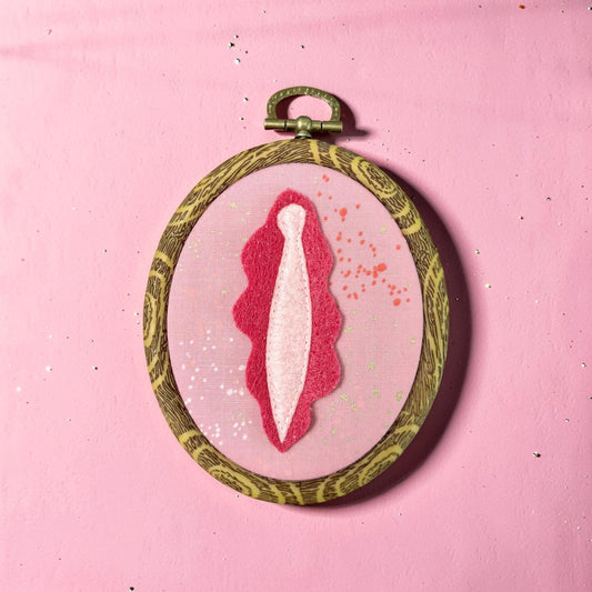 Vulva Hoop Wall Hanging
