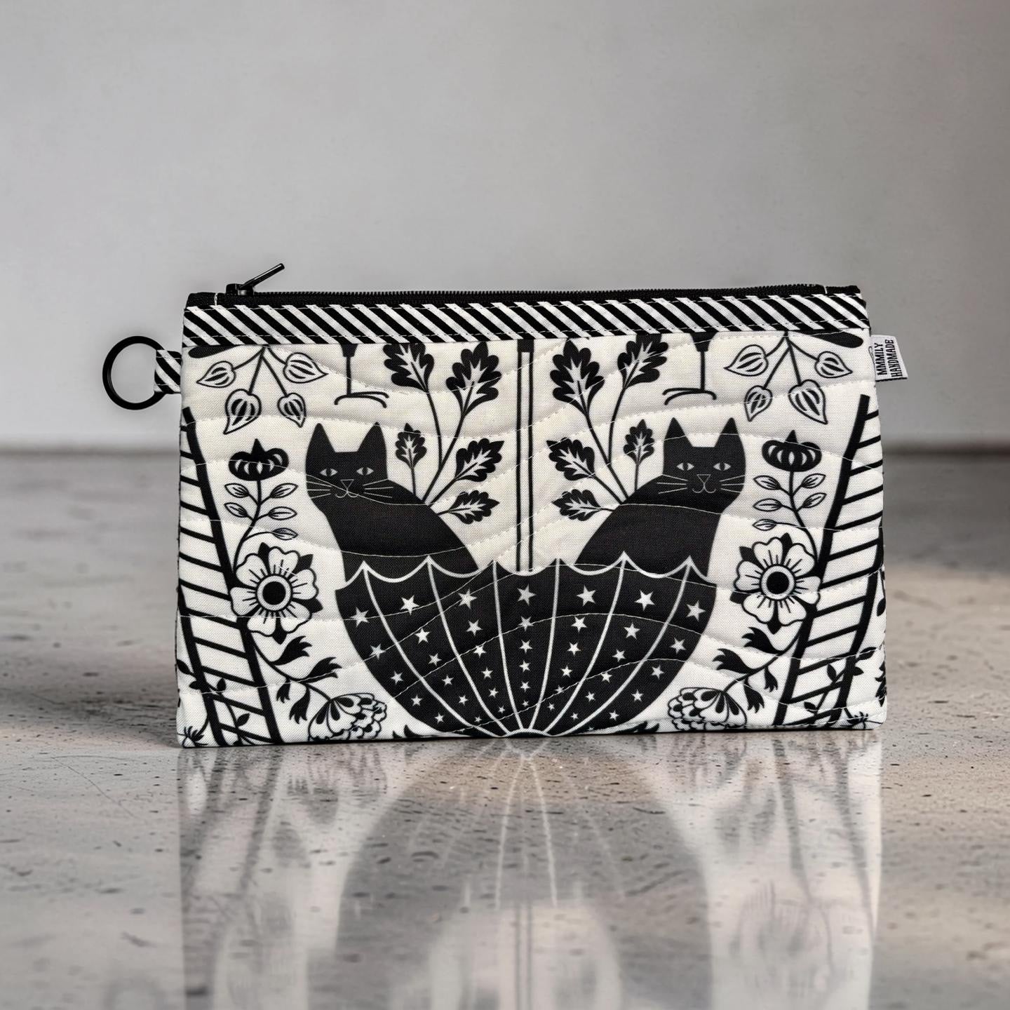 Black Cats Quilted Clutch