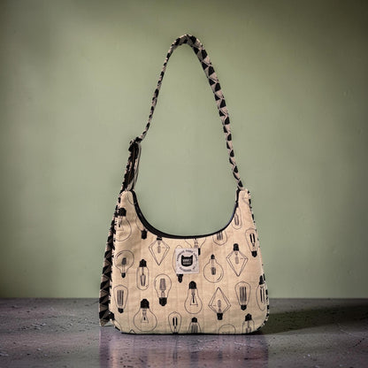 Light Bulbs Crescent Bag