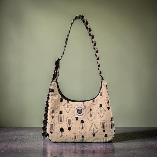 Light Bulbs Crescent Bag