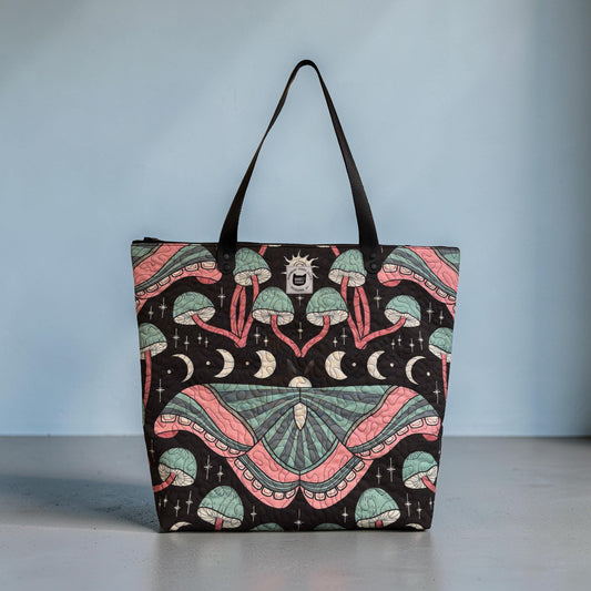Moon Garden Quilted Tote